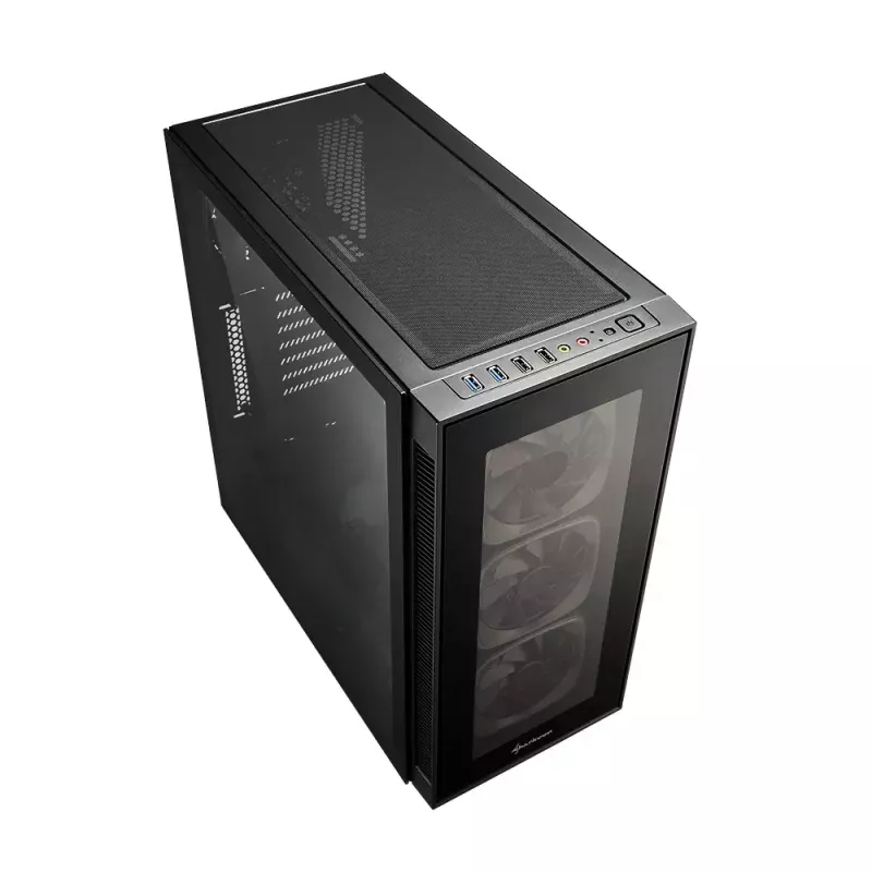 PC korpusas Sharkoon TG6 RGB Midi Tower juodas