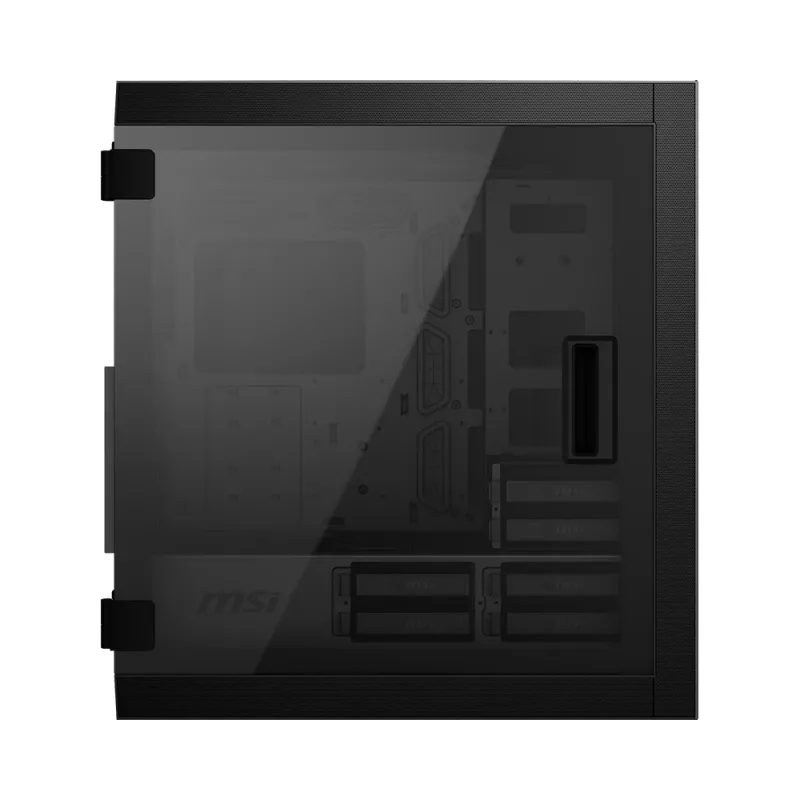 MSI MPG SEKIRA 500P Full Tower žaidimų kompiuterio korpusas 'Juodas, 4x 120mm PWM ventiliatoriai, USB Type-C, grūdintas stiklas, E-ATX, ATX, mATX, mini-ITX'