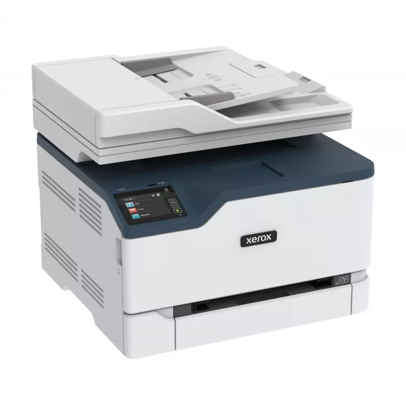 Xerox C235 A4 spalvotas daugiafunkcis spausdintuvas, 22 ppm, belaidis, kopijavimas/spausdinimas/nuskaitymas/faksas, PS3, PCL5e/6, ADF, 2 padėklai, 251 lapas