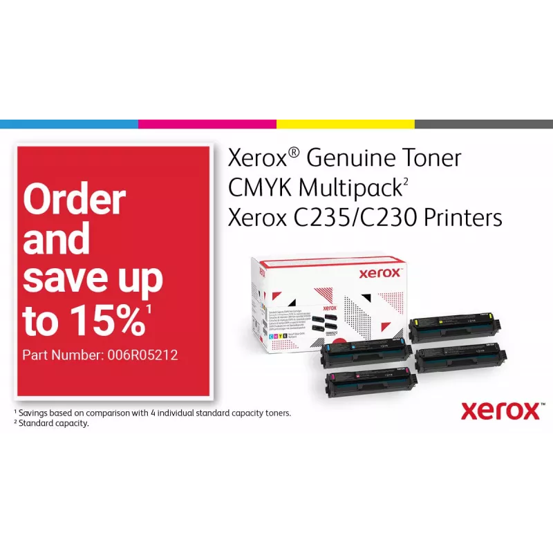 Xerox C235 A4 spalvotas daugiafunkcis spausdintuvas, 22 ppm, belaidis, kopijavimas/spausdinimas/nuskaitymas/faksas, PS3, PCL5e/6, ADF, 2 padėklai, 251 lapas
