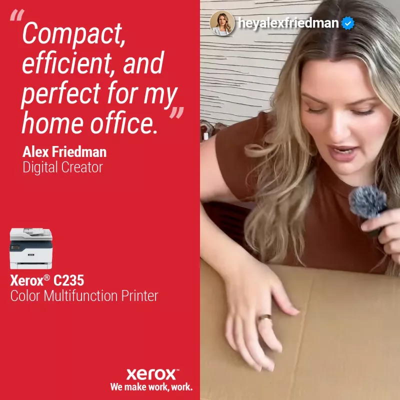 Xerox C235 A4 spalvotas daugiafunkcis spausdintuvas, 22 ppm, belaidis, kopijavimas/spausdinimas/nuskaitymas/faksas, PS3, PCL5e/6, ADF, 2 padėklai, 251 lapas