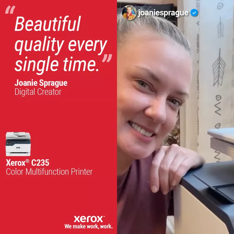 Xerox C235 A4 spalvotas daugiafunkcis spausdintuvas, 22 ppm, belaidis, kopijavimas/spausdinimas/nuskaitymas/faksas, PS3, PCL5e/6, ADF, 2 padėklai, 251 lapas