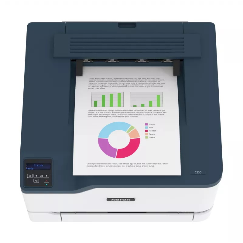 Xerox C230 A4 22ppm belaidis spausdintuvas su dvipuse spauda, PS3, PCL5e/6, 2 padėklai, 251 lapas