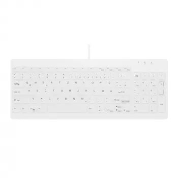 Contour Design Active Key Contour QuickClean medicininė klaviatūra IP68 kompaktiška laida balta DE C7012