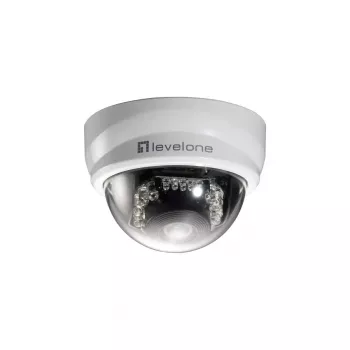 LevelOne FCS-3101 fiksuoto objektyvo IP tinklo kupolinė kamera, 2 MP, PoE, IR šviesos diodai