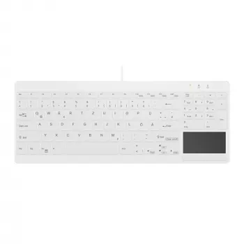 Contour Design Active Key Contour QuickClean Medicininė Klaviatūra IP68 Touchpad Kompaktiška Laidinė Balta DE C7412