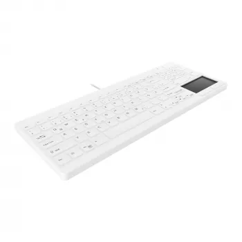 Contour Design Active Key Contour QuickClean Medicininė Klaviatūra IP68 Touchpad Kompaktiška Laidinė Balta DE C7412