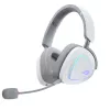 Ausinės ASUS ROG Delta II belaidės ir laidinės, žaidimų, USB Type-C, Bluetooth, baltos