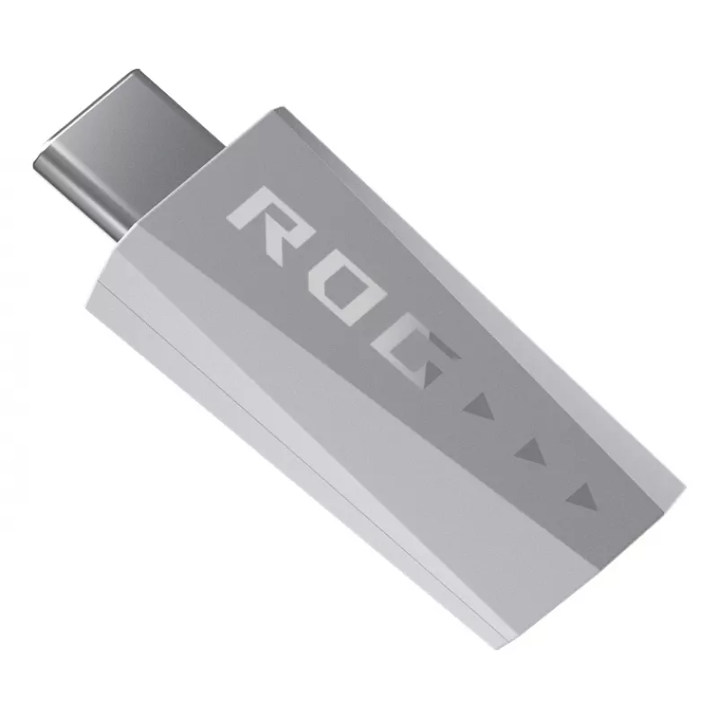 Ausinės ASUS ROG Delta II belaidės ir laidinės, žaidimų, USB Type-C, Bluetooth, baltos