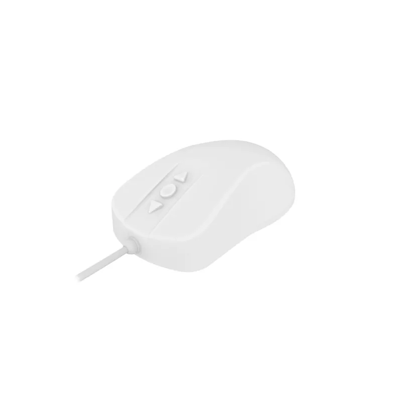 Contour Design Active Key ClassicClean medicininė pelė IP68 5 mygtukai laidinė balta PMH1