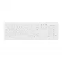 Belaidė medicininė klaviatūra Contour Design Active Key Contour ClassicClean, pilno dydžio, nuimamas dangtelis, balta, DE, C8100