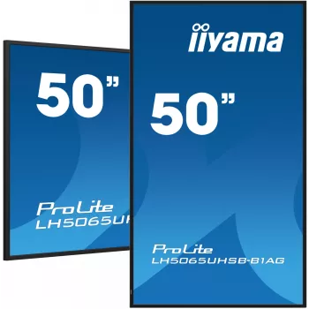 iiyama LH5065UHSB-B1AG Skaitmeninės reklamos ekranas 125,7 cm (49,5 colio) LCD Wi-Fi 800 cd/m² 4K Ultra HD Juodas Įmontuotas procesorius Android 11 24/7