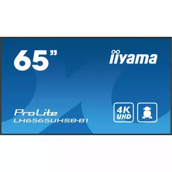 iiyama LH6565UHSB-B1 Skaitmeninės reklamos ekranas Kiosk dizainas 163,8 cm (64,5 colio) LED Wi-Fi 800 cd/m² 4K Ultra HD Juodas Įmontuotas procesorius Android 11 24/7
