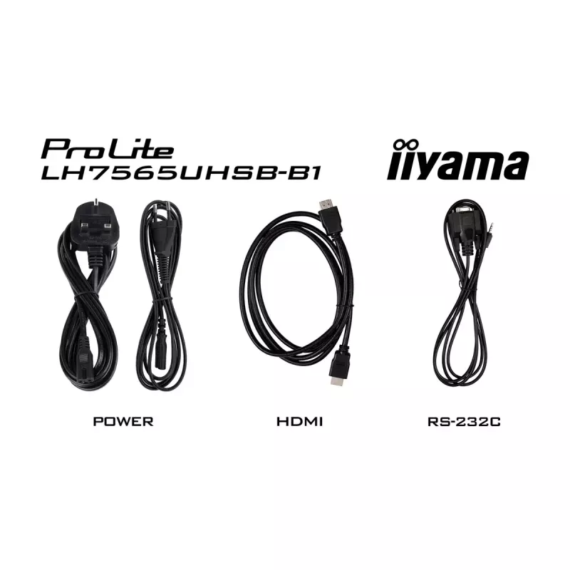 iiyama LH7565UHSB-B1 Signage ekranas su kiosko dizainu 189,2 cm (74,5 colio) LED Wi-Fi 800 cd/m² 4K Ultra HD juodas, integruotas procesorius Android 11, 24/7