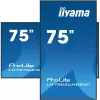iiyama LH7565UHSB-B1 Signage ekranas su kiosko dizainu 189,2 cm (74,5 colio) LED Wi-Fi 800 cd/m² 4K Ultra HD juodas, integruotas procesorius Android 11, 24/7