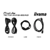 iiyama PROLITE TE7514MIS-B2AG Kiosk dizainas 190,5 cm (75 colių) LCD su Wi-Fi 435 cd/m² 4K Ultra HD juodas liečiamas ekranas su integruotu procesoriumi Android 24/7
