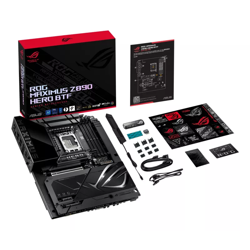 ASUS ROG MAXIMUS Z890 HERO BTF pagrindinė plokštė Intel Z890 LGA 1851 (Socket V1) ATX
