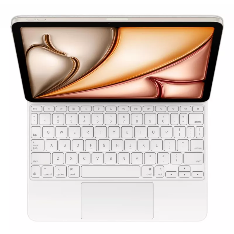 APPLE Magic Keyboard iPad Air 11 colių (M2/M3/M4) – Baltas – QWERTY Tarptautinis
