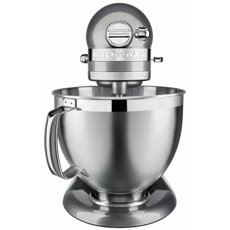Standinis maišytuvas KITCHENAID ARTISAN 5KSM185PS — 300 W, 4,8 L nerūdijančio plieno dubuo, 10 greičių, sidabrinis