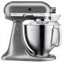 Standinis maišytuvas KITCHENAID ARTISAN 5KSM185PS — 300 W, 4,8 L nerūdijančio plieno dubuo, 10 greičių, sidabrinis