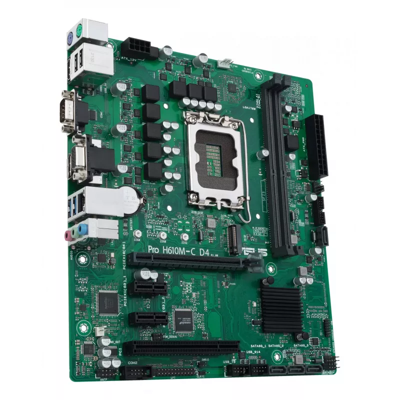 ASUS PRO H610M-C D4-CSM pagrindinė plokštė Intel H610 LGA 1700 micro ATX