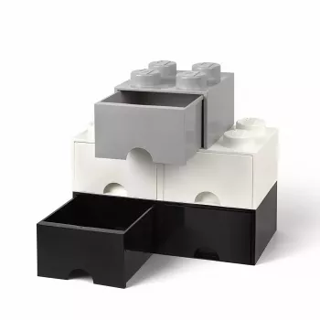 Stalčius LEGO Brick 8, room copenhagen RC40061735, baltas