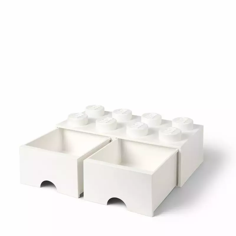 Stalčius LEGO Brick 8, room copenhagen RC40061735, baltas