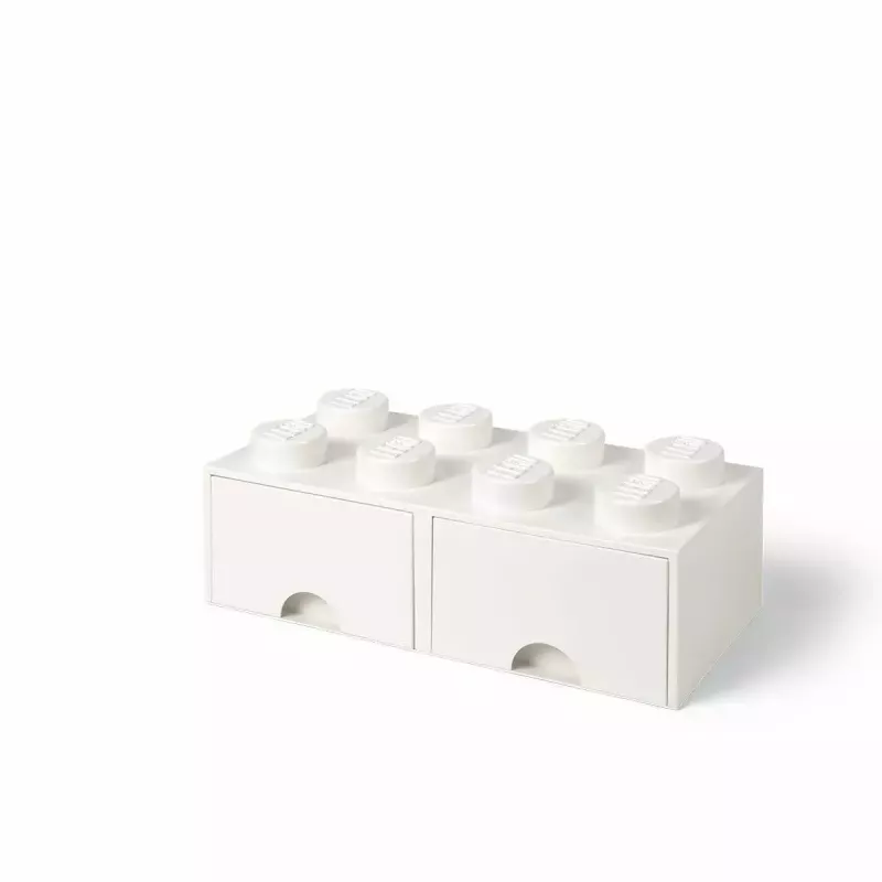 Stalčius LEGO Brick 8, room copenhagen RC40061735, baltas