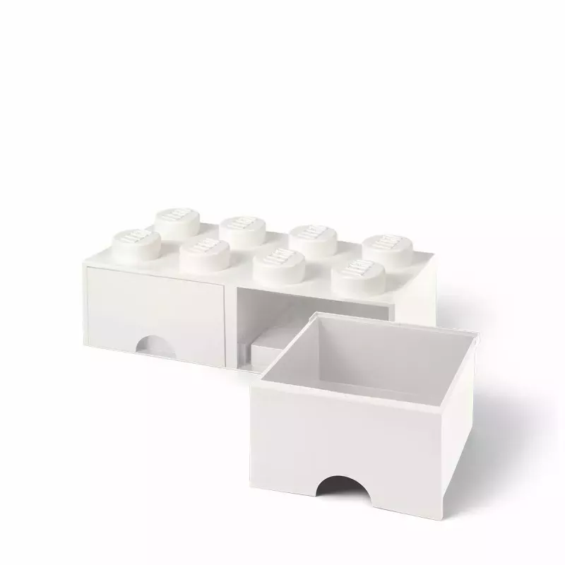 Stalčius LEGO Brick 8, room copenhagen RC40061735, baltas