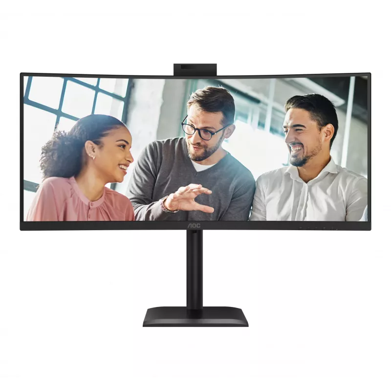 Monitorius AOC CU34E4CW 86,4 cm (34 colių) UWQHD 3440x1440, 120Hz, LED, juodas