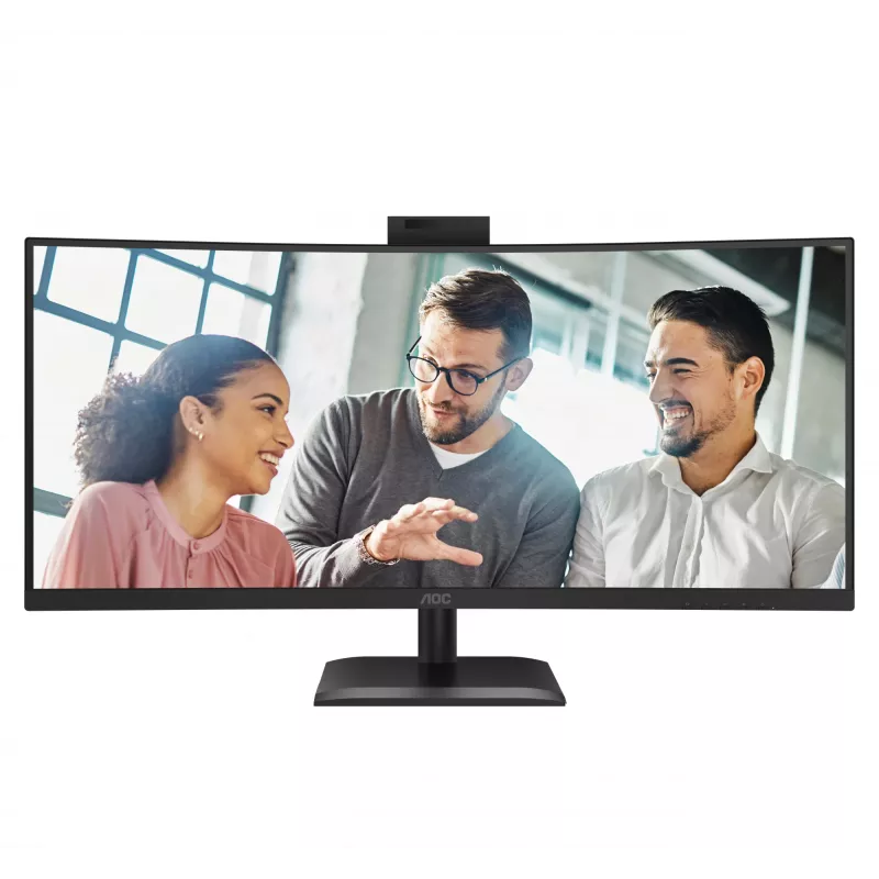 Monitorius AOC CU34E4CW 86,4 cm (34 colių) UWQHD 3440x1440, 120Hz, LED, juodas