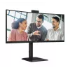 Monitorius AOC CU34E4CW 86,4 cm (34 colių) UWQHD 3440x1440, 120Hz, LED, juodas