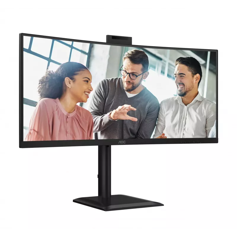 Monitorius AOC CU34E4CW 86,4 cm (34 colių) UWQHD 3440x1440, 120Hz, LED, juodas