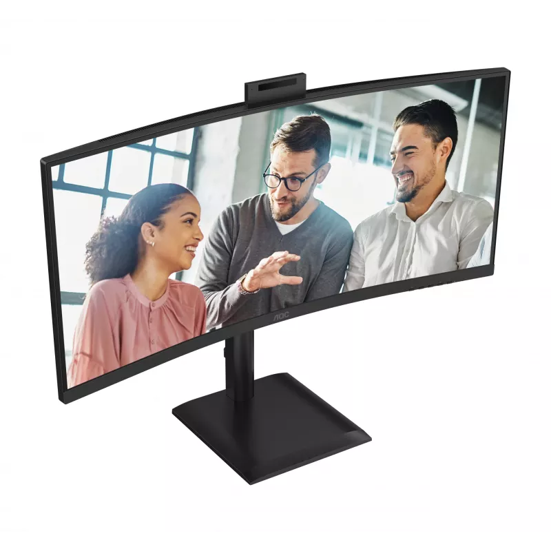 Monitorius AOC CU34E4CW 86,4 cm (34 colių) UWQHD 3440x1440, 120Hz, LED, juodas