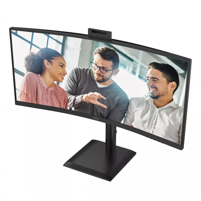 Monitorius AOC CU34E4CW 86,4 cm (34 colių) UWQHD 3440x1440, 120Hz, LED, juodas