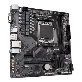 Pagrindinė plokštė GIGABYTE B650M S2H, AMD Ryzen 9000 serijos CPU, 5+2+2 fazių VRM, iki 6400MHz DDR5 (OC), 1xPCIe 4.0 M.2, GbE LAN, USB 3.2 Gen 1