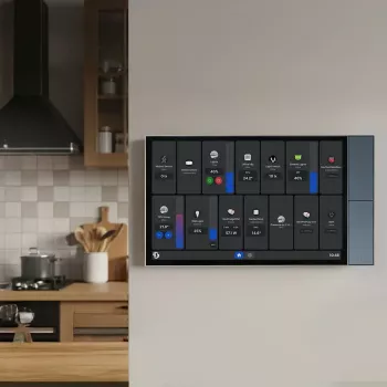 Valdymo skydelis sieninis Shelly Wall Display XL — 10.1 colio talpinis ekranas, 1280×752, Android, 1,8 GHz procesorius, 2 GB RAM, 100–240 V