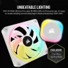CORSAIR CPU aušintuvas - Icue Link H100I RGB skysčio aušintuvas - Baltas