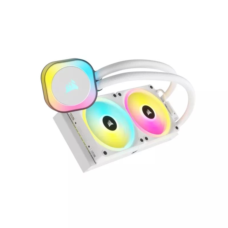CORSAIR CPU aušintuvas - Icue Link H100I RGB skysčio aušintuvas - Baltas