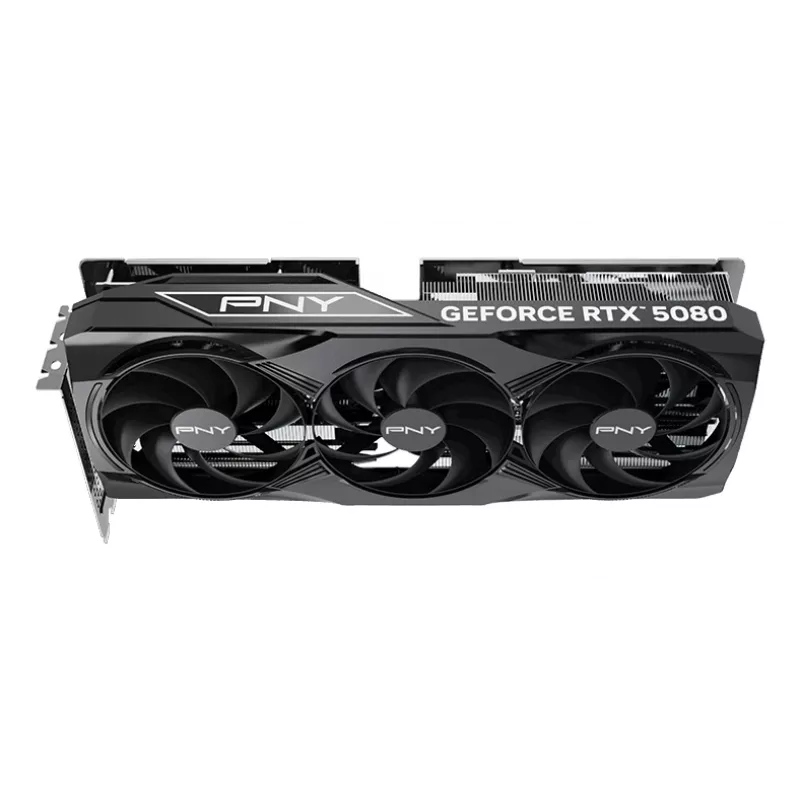 PNY GeForce RTX 5080 16GB Overclocked Triple Fan – 16 GB GDDR7, DisplayPort 2.1b / HDMI 2.1b