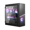 MSI MPG SEKIRA 500X Full Tower kompiuterio korpusas žaidimams 'Juodas, 3x 200mm ARGB + 1x 200mm + 1x120mm ARGB ventiliatoriai, Mystic Light Sync, 8 kanalų ARGB šakotuvas, USB Type-C, grūdinto stiklo plokštės, E-ATX, ATX, mATX, mini-ITX'