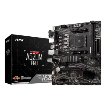 Motininė plokštė MSI A520M PRO AMD A520 Socket AM4 micro ATX