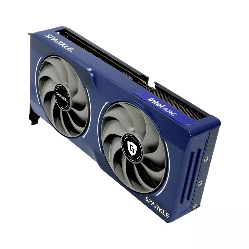 Vaizdo plokštė Sparkle Arc B570 Eclipse OC — 10 GB GDDR6, PCIe 4.0 x8, 2660 MHz, 160 bitų, 380 GB/s, 2 ventiliatoriai, 170 W
