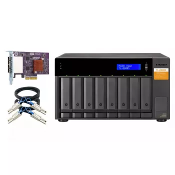 QNAP TL-D800S - Festplatten-Array - 8 Schächte (SATA-600) - SATA 6Gb/s (extern) (TL-D800S)