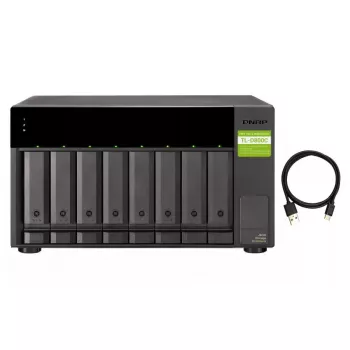 QNAP TL-D800C - Festplatten-Array - JBOD - 8 Schächte (SATA-600) - USB 3.2 Gen 2 (extern)