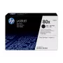 HP 80X 2 vnt. didelės talpos originalūs juodi lazeriniai kasetės