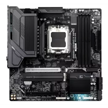 GIGABYTE B850M GAMING X WIFI6E pagrindinė plokštė – AMD Ryzen 9000 serijai, 10+2+2 fazių VRM, DDR5 iki 8200 MHz, PCIe 5.0 M.2, 2,5Gb LAN, Wi-Fi 6E