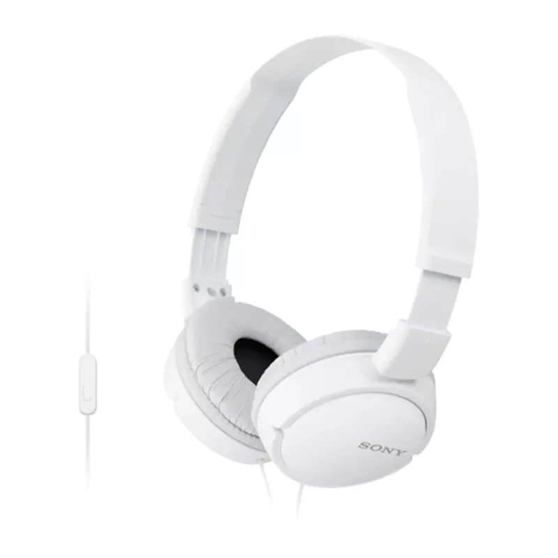 Sony MDR-ZX110AP Ausinės su mikrofonu, laidinės, lankelio, skambučiams/muzikai, baltos