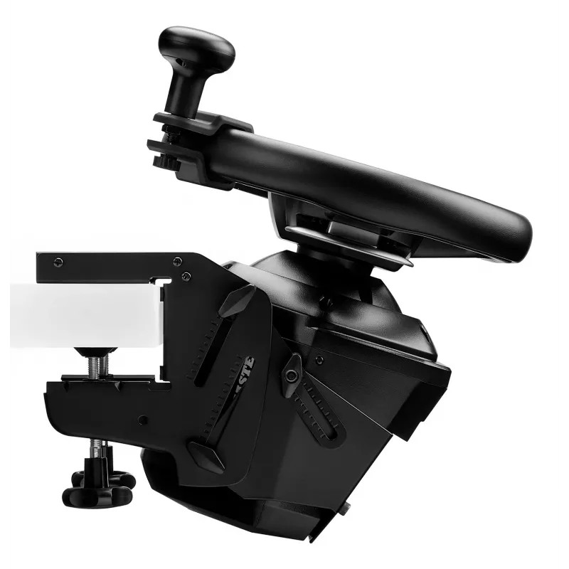 Thrustmaster SimTask vairo laikiklis ir sukamoji rankenėlė sunkiasvorių transporto priemonių simuliacijoms, suderinamas su T128 ir T248 lenktyniniais vairais