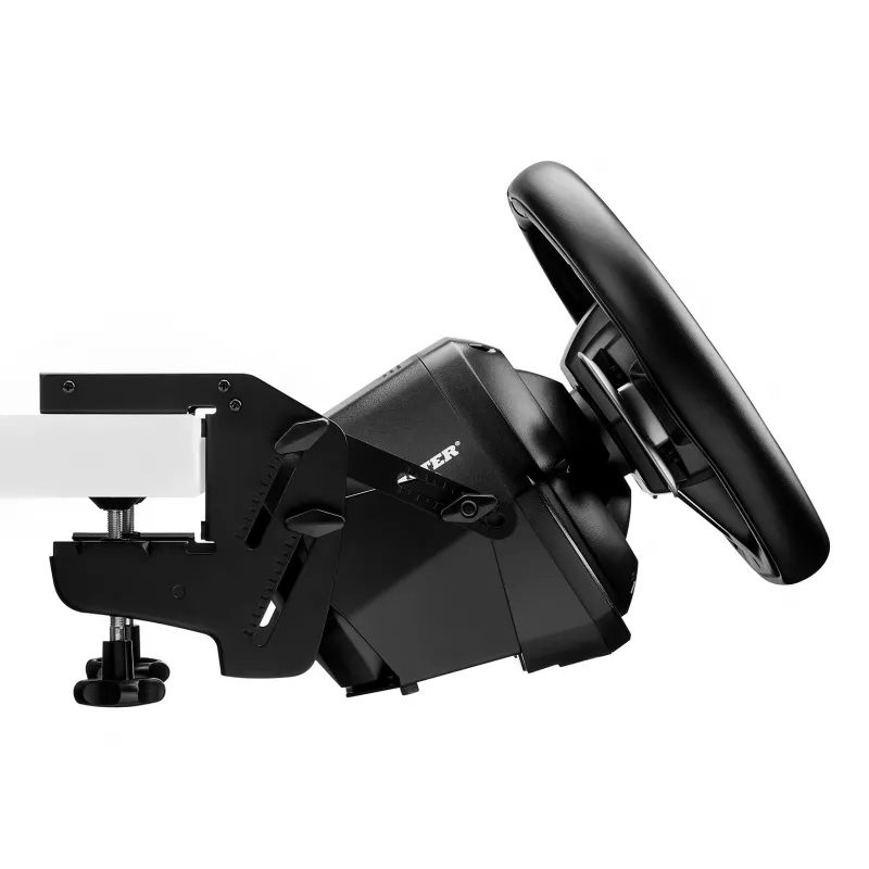 Thrustmaster SimTask vairo laikiklis ir sukamoji rankenėlė sunkiasvorių transporto priemonių simuliacijoms, suderinamas su T128 ir T248 lenktyniniais vairais